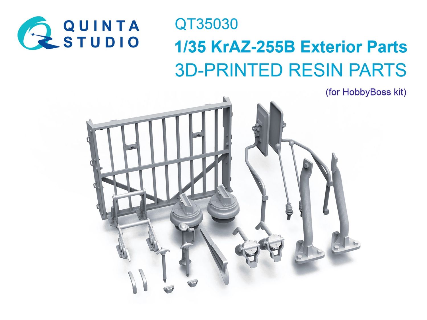 QT35030 - KrAZ-255B Exterior parts (HobbyBoss) - 1:35