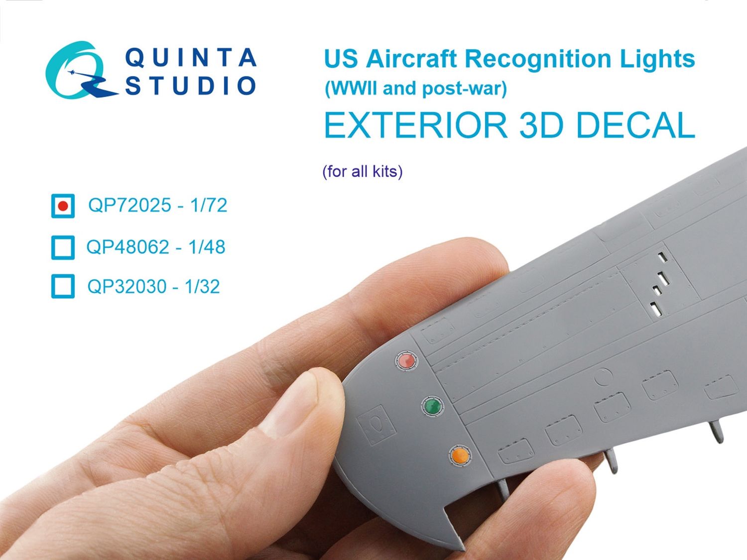 QP72025 - US Aircraft Recognition lights, WWII and Post-War (for all kits) - 1:72