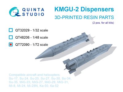 QT72090 - KMGU-2 Dispensers, 2 pcs (for all kits) - 1:72