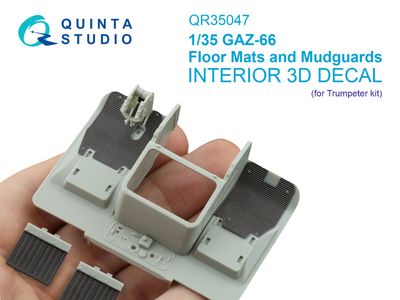 QR35047 - GAZ-66 floor mats and mudguards (Trumpeter) - 1:35