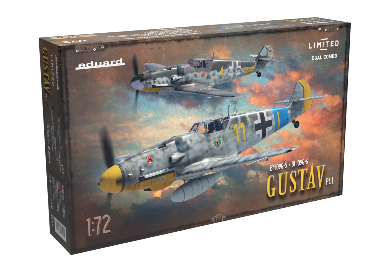 2144 - Gustav Pt.1 - Bf 109G-5 &amp; Bf 109G-6 - Dual Combo - Limited Edition - 1:72