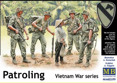 MB3599 - Patroling - Vietnam War series - 1:35