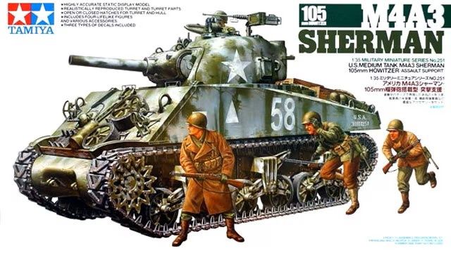 35251 - M4A3 Sherman - 105mm Howitzer Assault Support - 1:35
