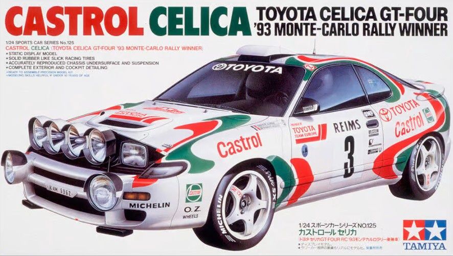 24125 - Castrol Celica Toyota Celica GT-Four -  '93 Monte-Carlo Rally Winner - 1:24