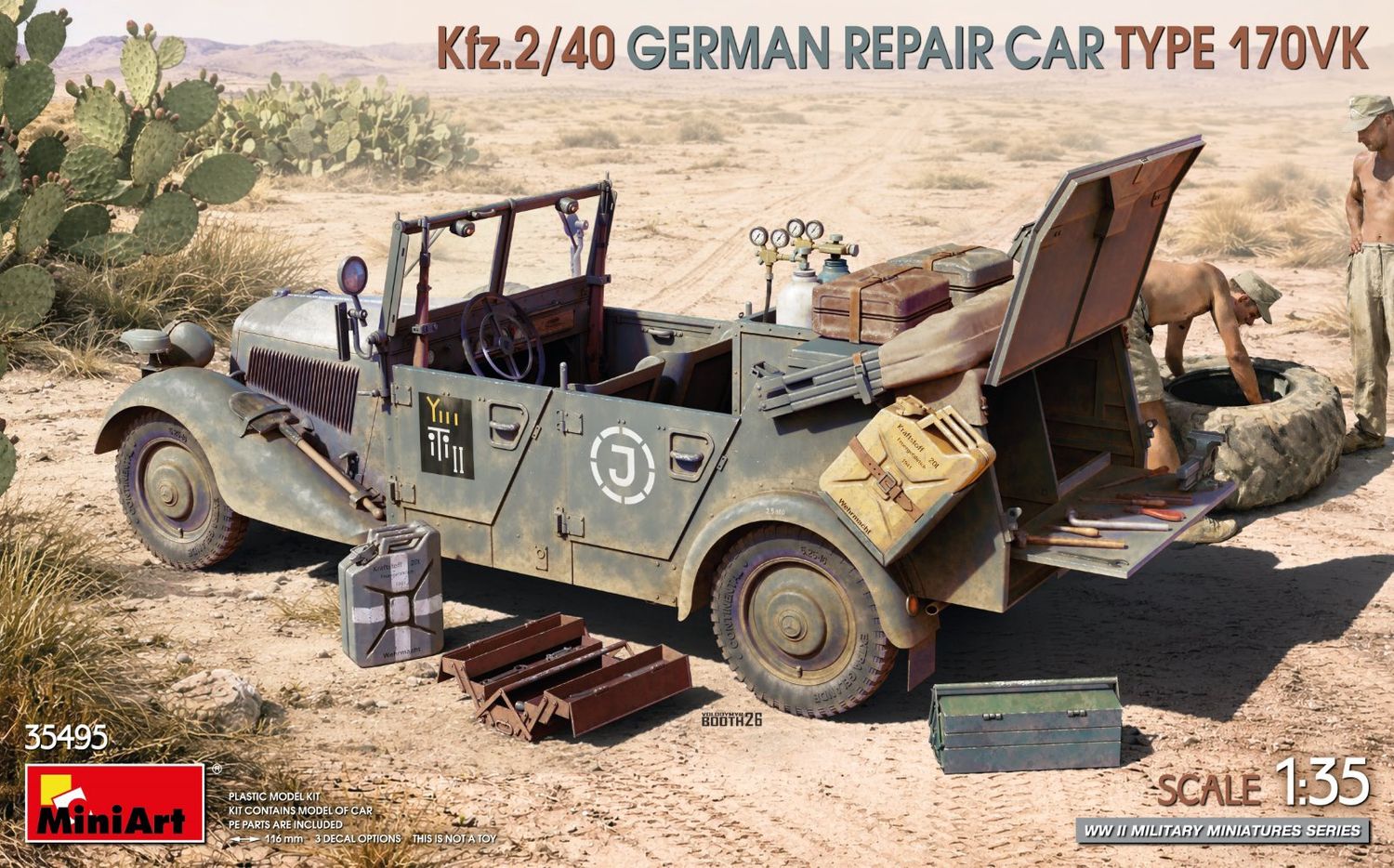 35495 - Kfz.2/40 German Repair Car Type 170VK - 1:35