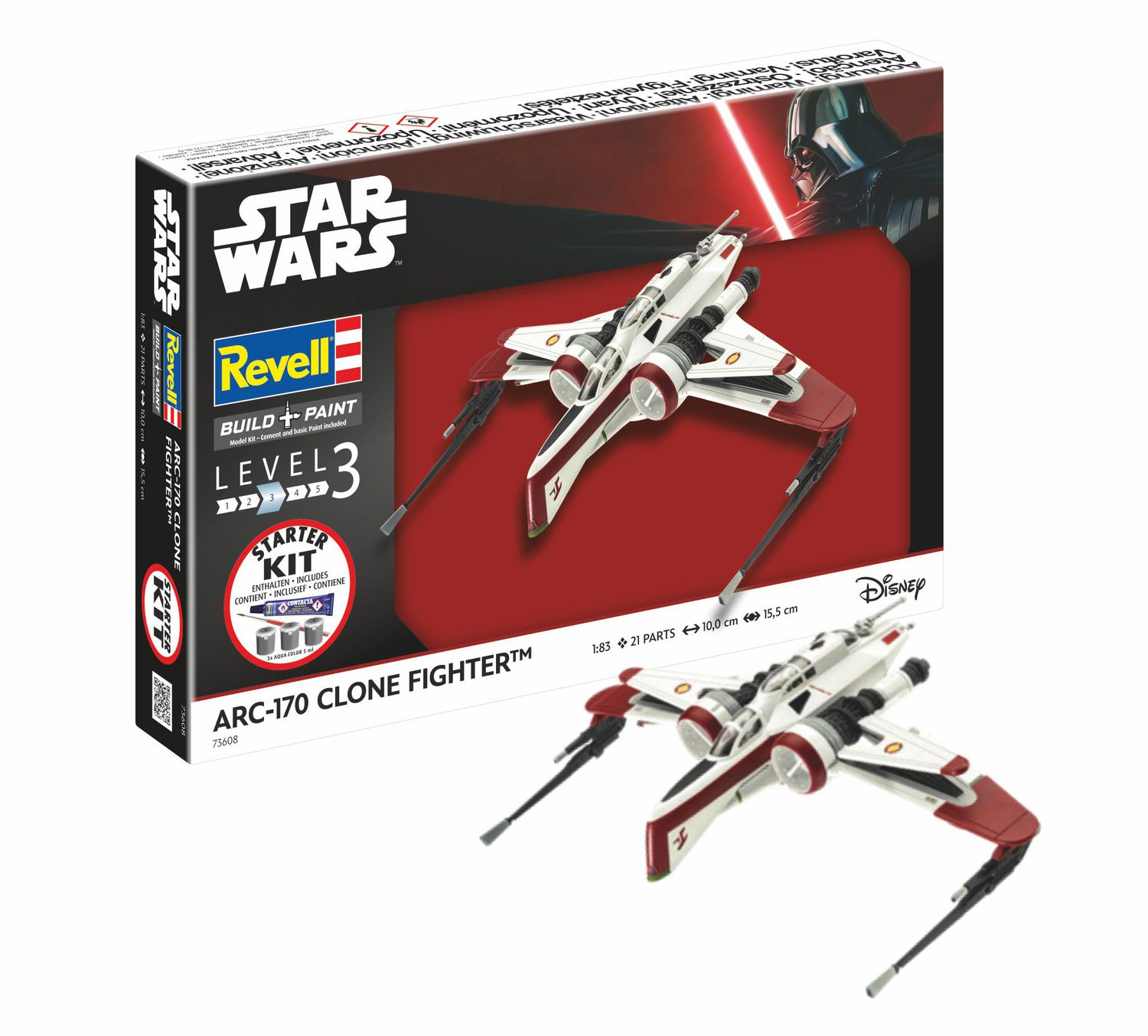 73608 - ARC-170 Clone Fighter - Star Wars - Starter Kit - 1:83