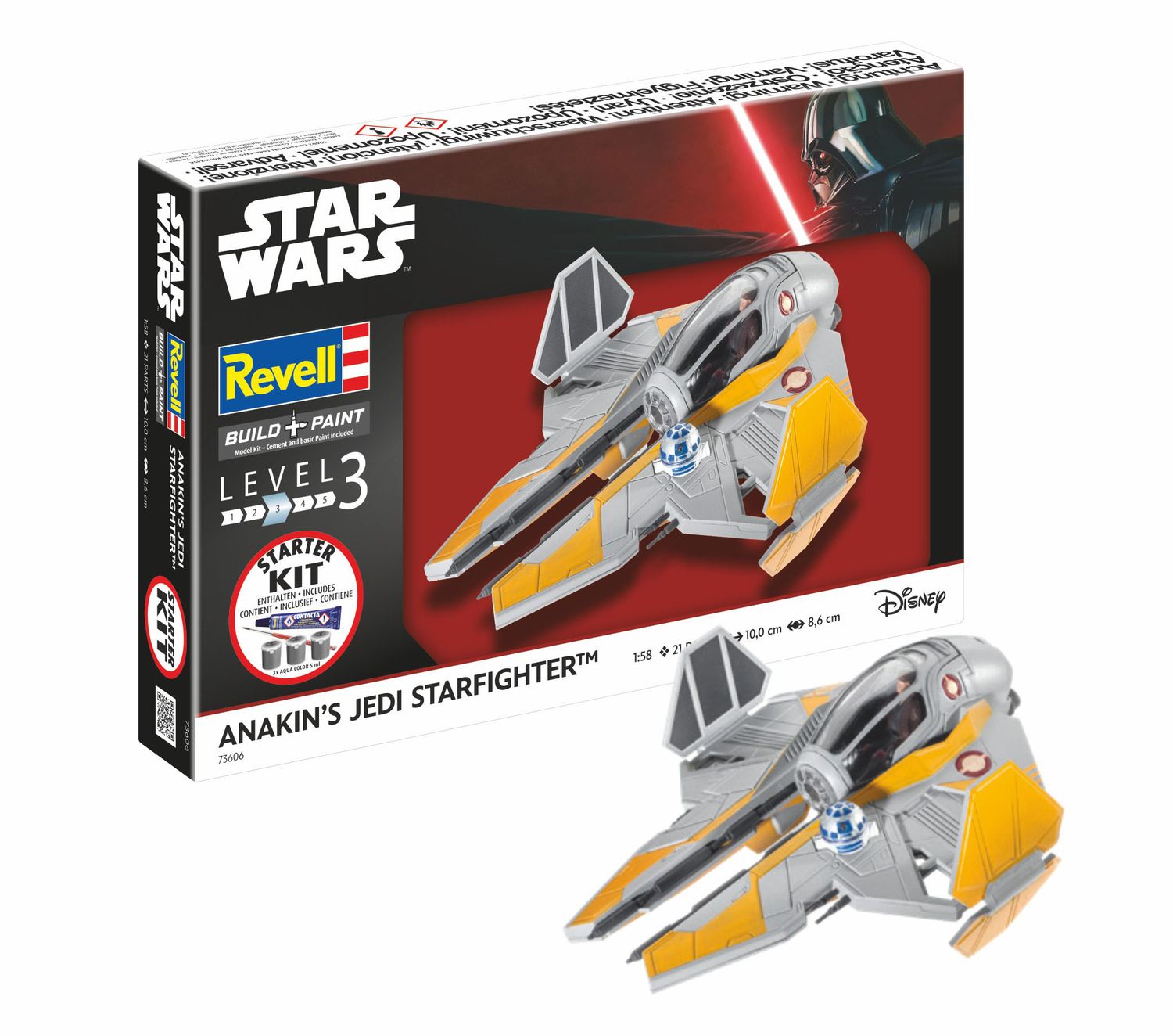73606 - Anakin's Jedi Starfighter - Star Wars - Starter Kit - 1:58