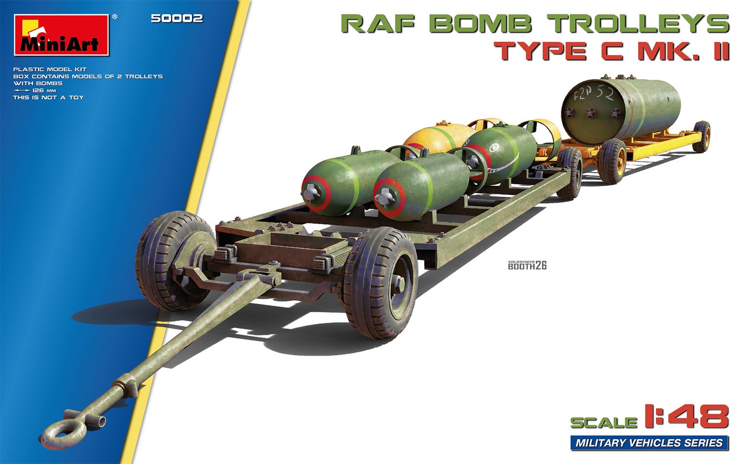 50002 - RAF Bomb Trolleys - Type C Mk. II - 1:48