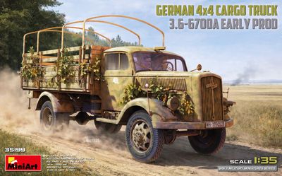 35199 - German 4x4 Cargo Truck - 3.6-6700A Early Prod. - 1:35