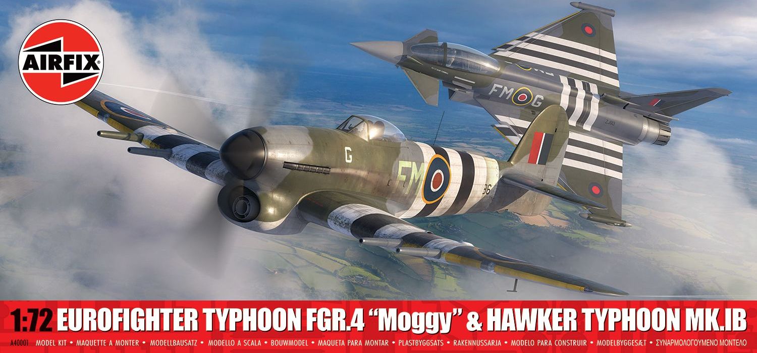A40001 - Eurofighter Typhoon FGR.4 "Moggy" &amp; Hawker Typhoon Mk.IB - 1:72