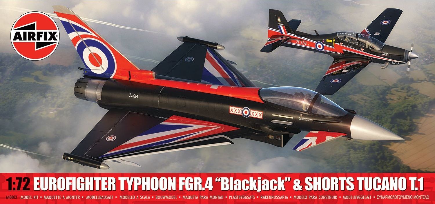 A40003 - Eurofighter Typhoon FGR.4 "Blackjack" &amp; Shorts Tucano T.1 - 1:72