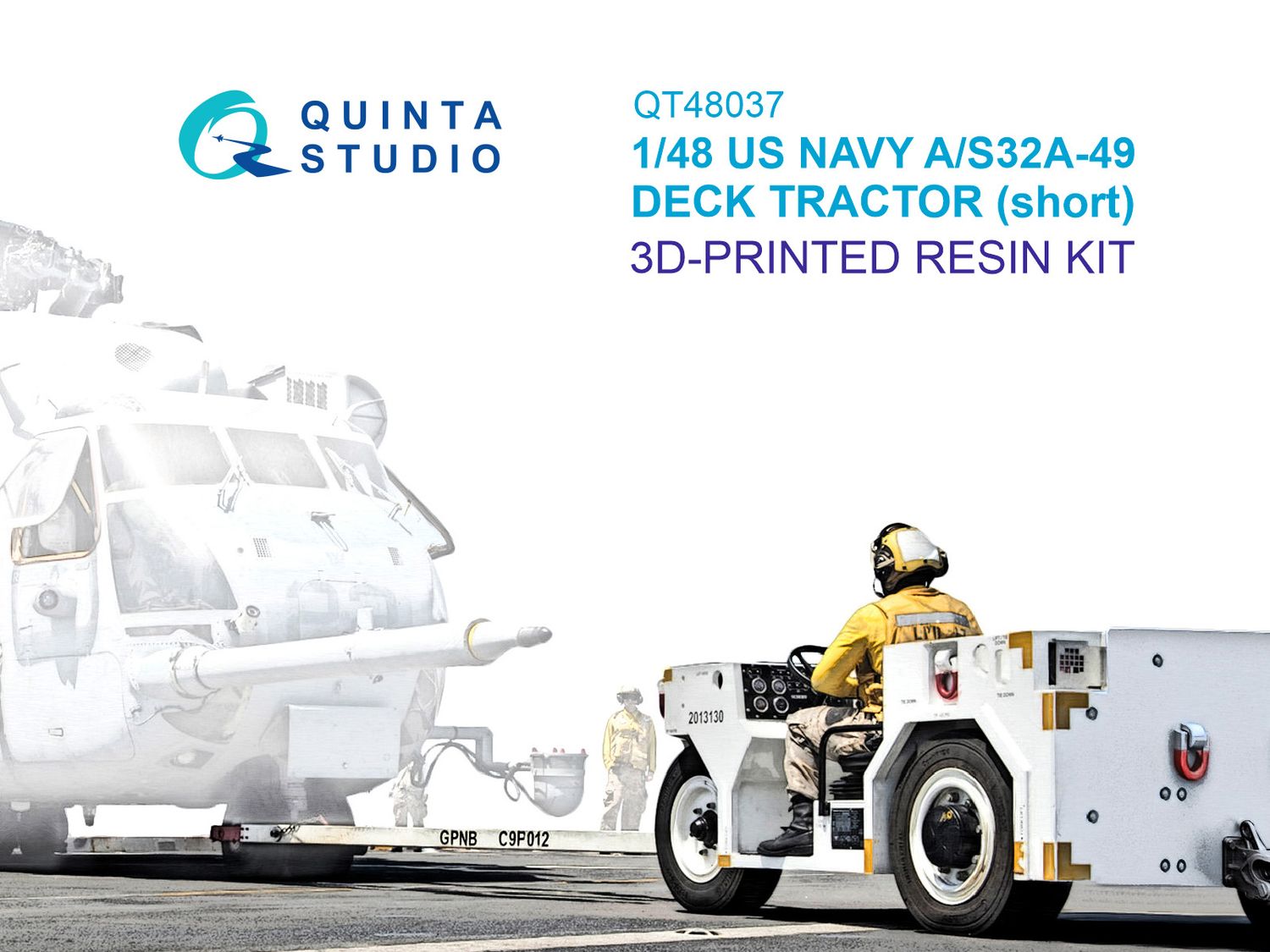 QT48137 - US NAVY AS32A-49 (short) Deck Tractor (Full kit) - 1:48