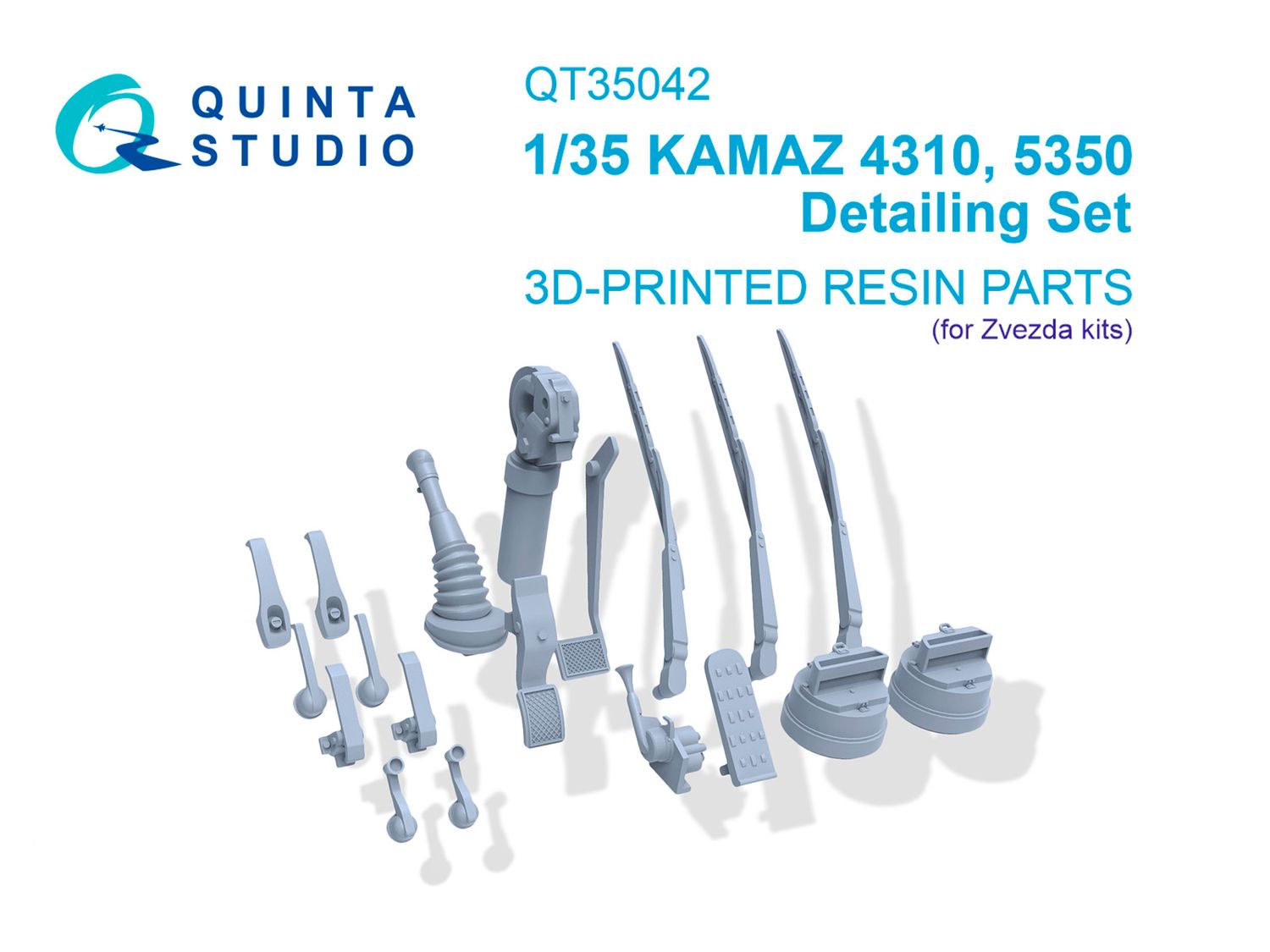 QT35042 - KAMAZ 4310, 5350 Detailing set (Zvezda) - 1:35