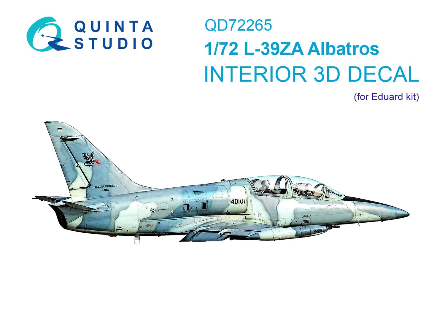QD72265 - L-39ZA Albatros 3D-Printed &amp; coloured Interior on decal paper (Eduard) - 1:72