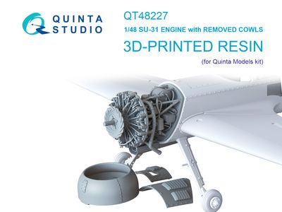 QT48227 - Su-31 Engine With Removed Cowls (Quinta Models) - 1:48