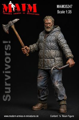 MAIM35247 - Survivors! - w/Axe &amp; Crowbar - 1:35