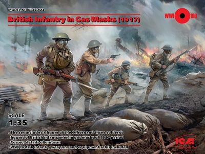 35703 - British Infantry in Gas Masks - 1:35