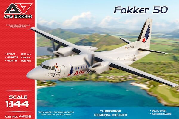 44108 - Fokker 50 - 1:144