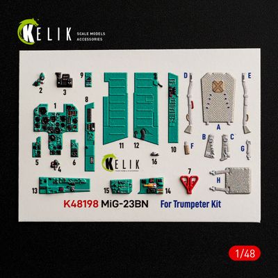 K48198 - MiG-23BN - interior 3D decals for Trumpeter kit - 1:48