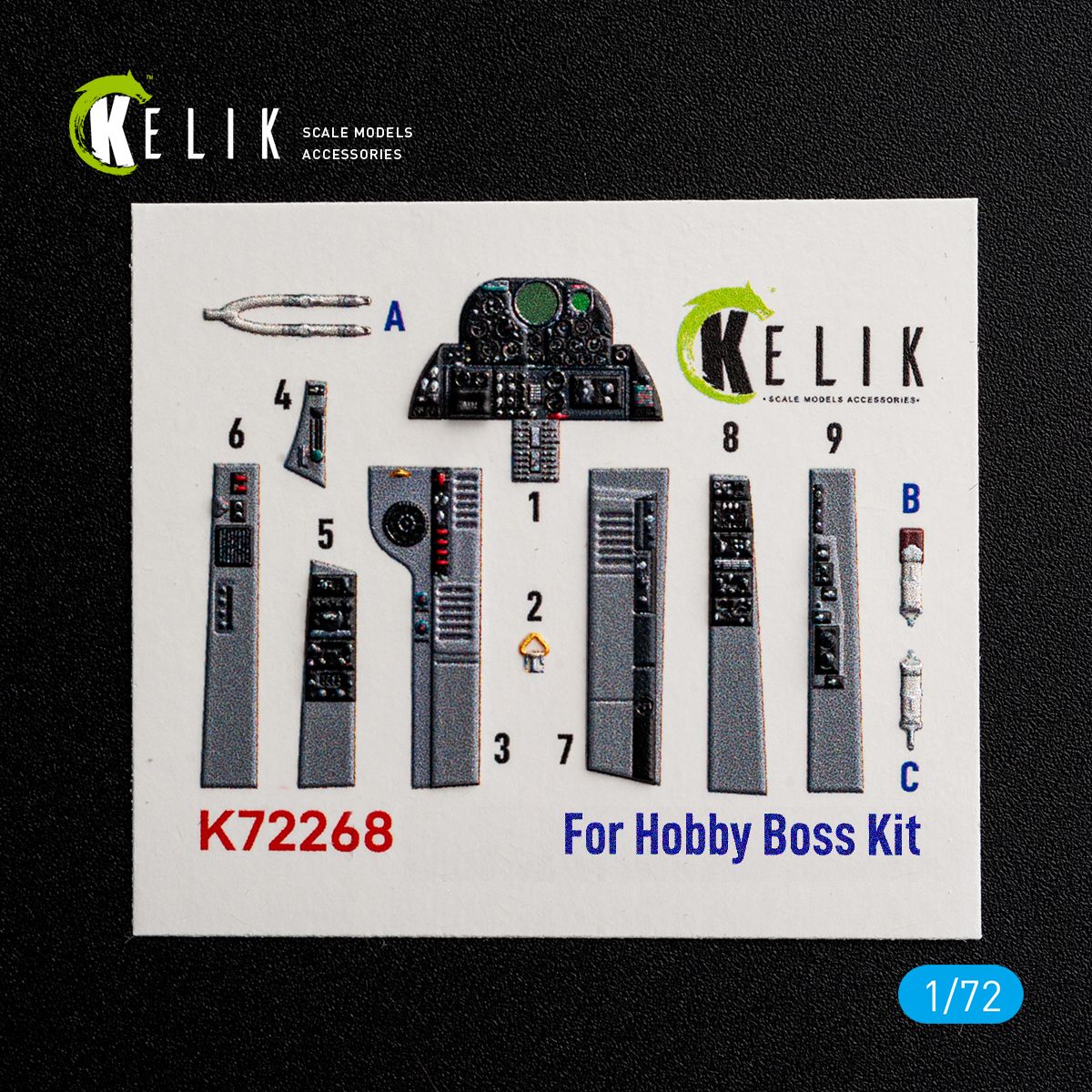 K72268 - U-2C Dragon Lady - interior 3D decals for HobbyBoss kit - 1:72