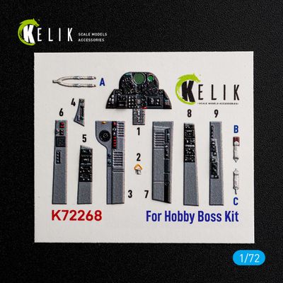 K72268 - U-2C Dragon Lady - interior 3D decals for HobbyBoss kit - 1:72