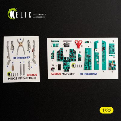 K32070 - MiG-23 MF - interior 3D decals for Trumpeter kit - 1:32