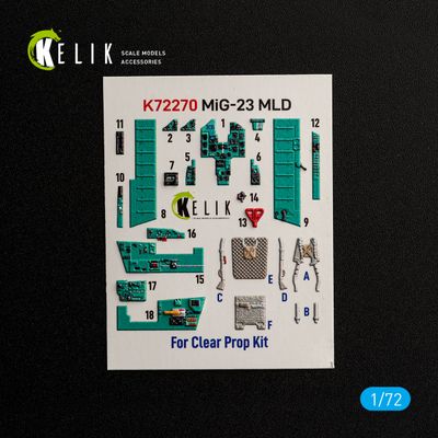 K72270 - MiG-23MLD - interior 3D decals for ClearProp kit - 1:72