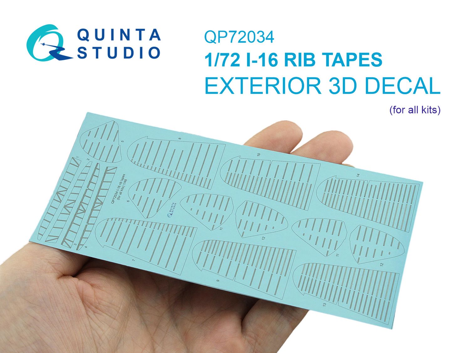 QP72034 - I-16 rib tapes (for all kits) - 1:72