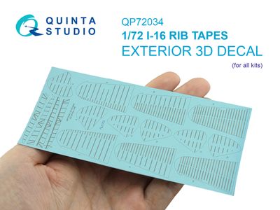 QP72034 - I-16 rib tapes (for all kits) - 1:72