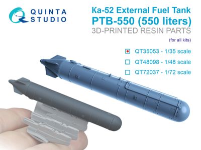 QT35053 - External Fuel Tank for Ka-52 PTB-550 (for all kits) - 1:35