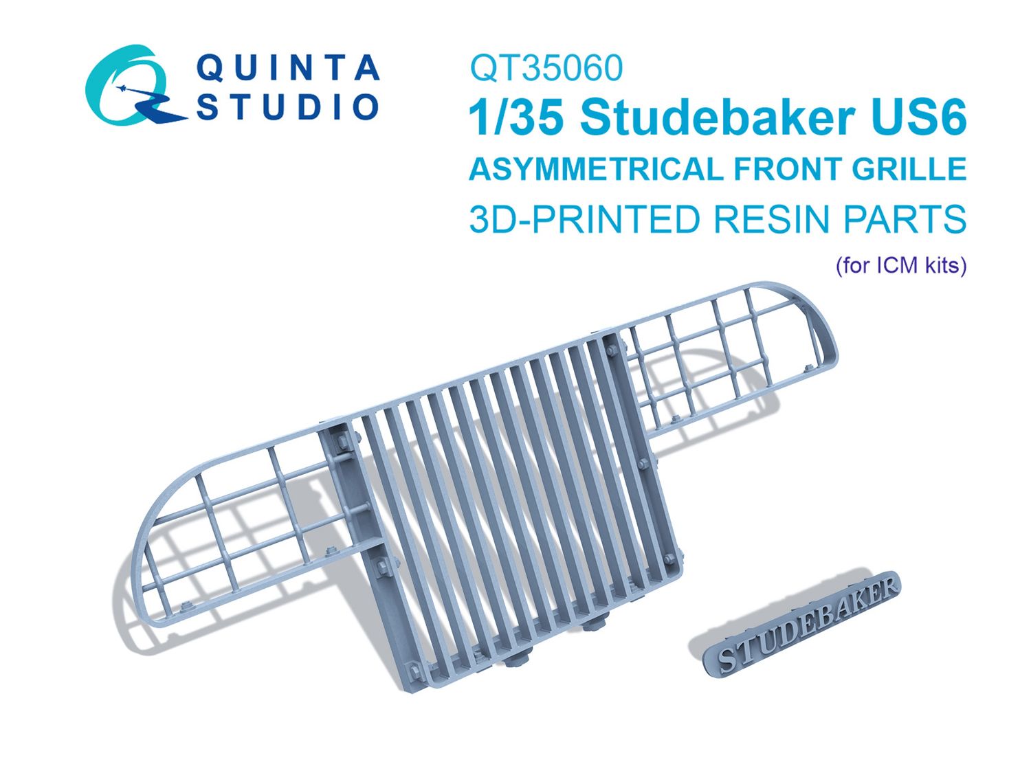 QT35060 - Studebaker US6 Asymmetrical Front grille (ICM) - 1:35