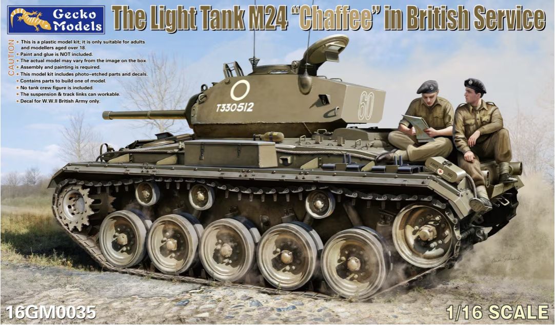 16GM0035 - The Light Tank M24 "Chaffee" in British Service - 1:16