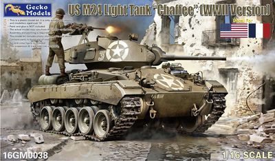 16GM0038 - US M24 Light Tank "Chaffee" (WWII Version) - 1:16