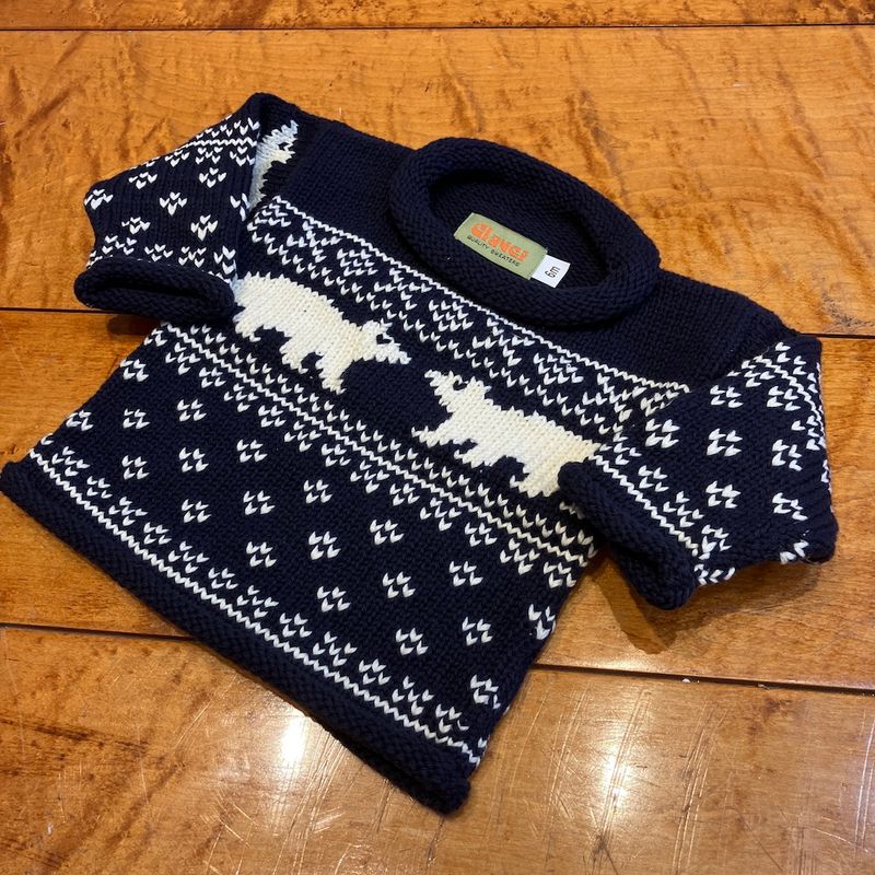 Navy Polar Bear Sweater