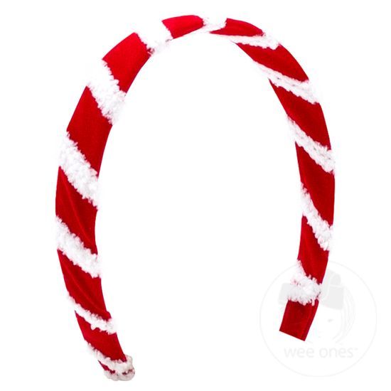 Red Velvet w/ Faux Fur Headband