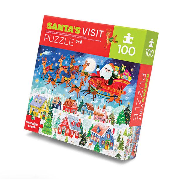 Santa&#39;s Visit 100PC Puzzle