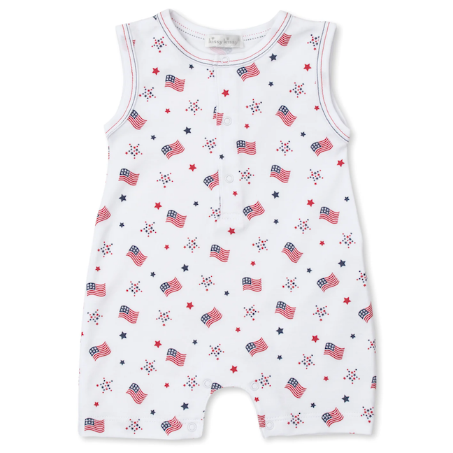 USA Flag Sleeveless Playsuit