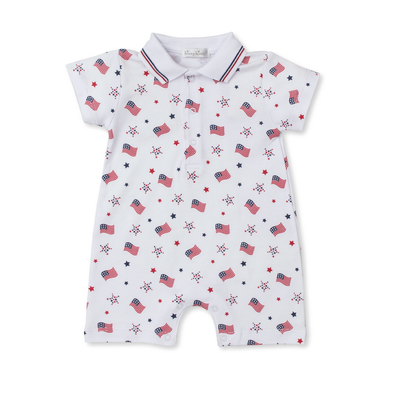 USA Flag Collar Playsuit