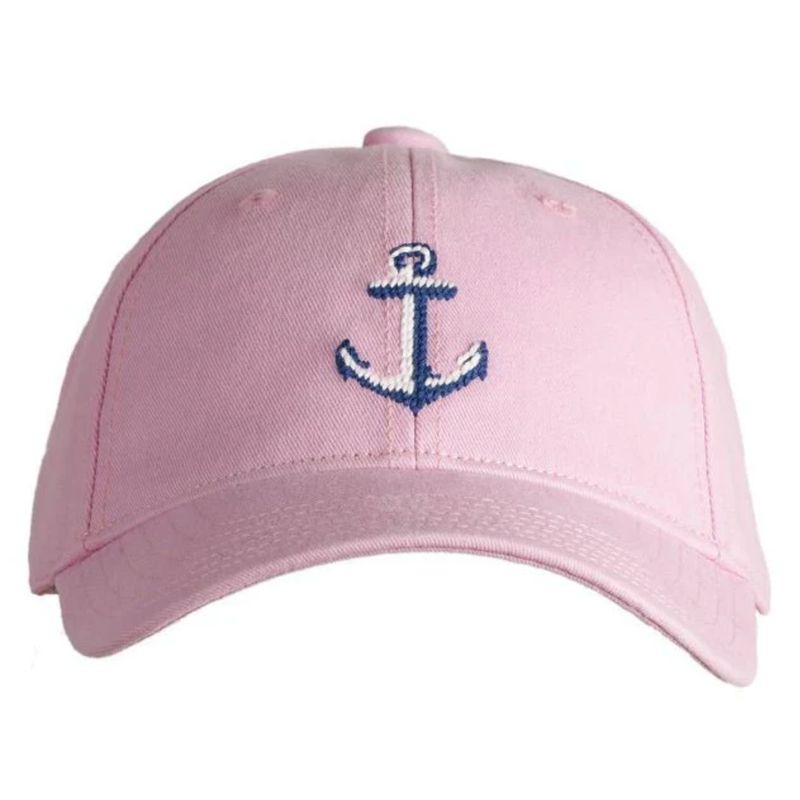 Pink Embroidered Anchor Newport Hat