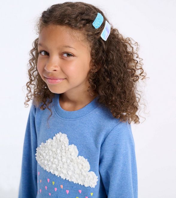 Heart Cloud Cross Over Pullover