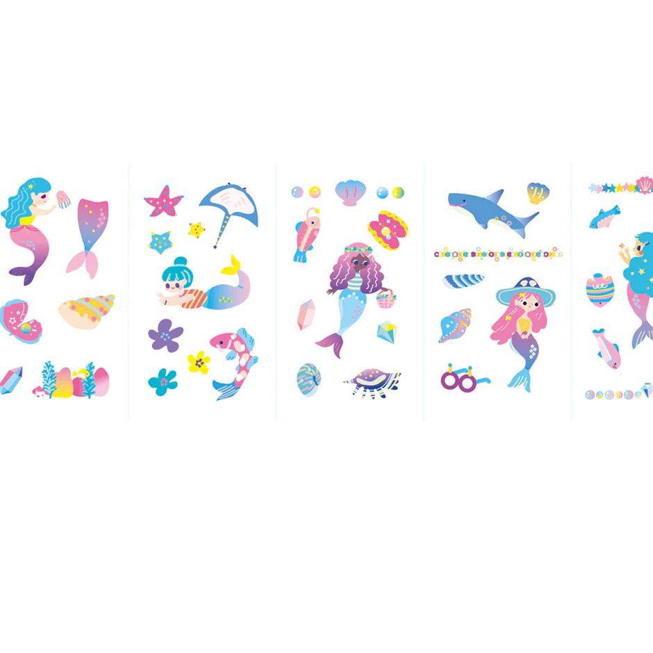 Mermaid Nail Stickers &amp; Tattoos