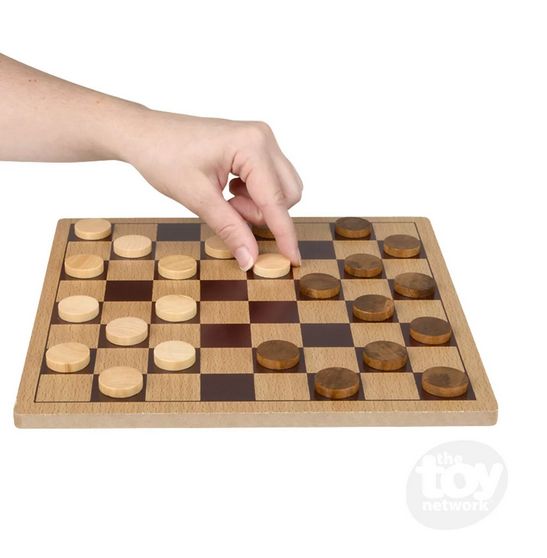 WOODEN CHECKERS