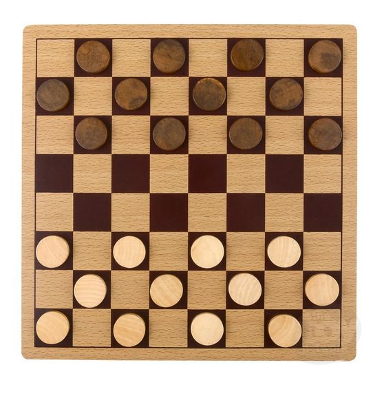 WOODEN CHECKERS