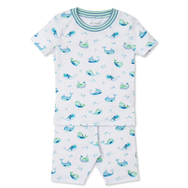 Watercolor Whale PJ Set