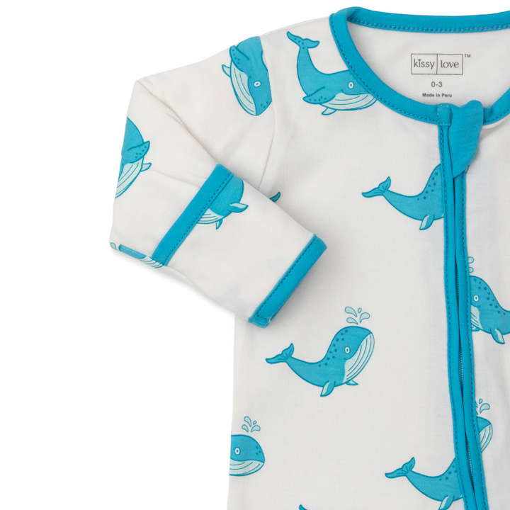 Whale Zip Footie