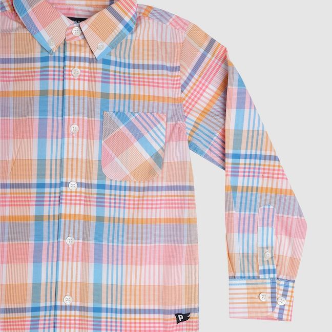 Long-Sleeve Plaid Shirt