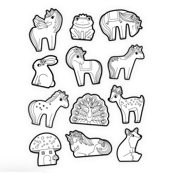 Unicorn Coloring Stickers