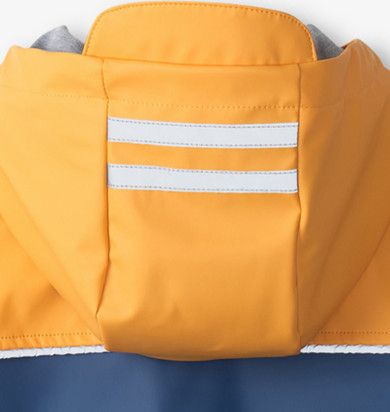 Yellow &amp; Navy Mariner Rain Jacket