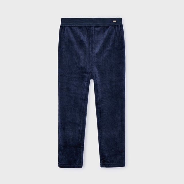 Navy Velvet Leggings