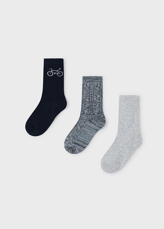 Navy 3-Piece Bike Sock